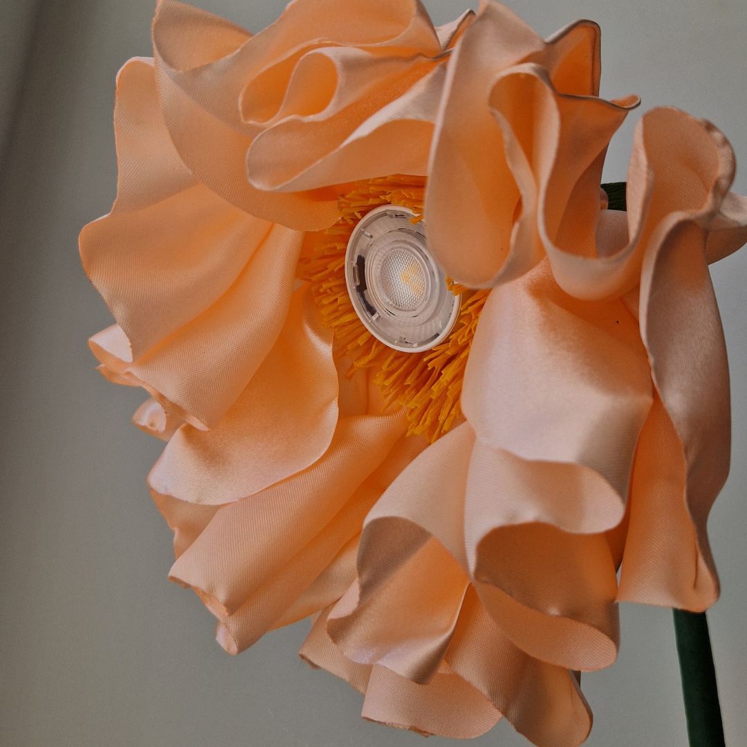 Skrivebordslampe i silke