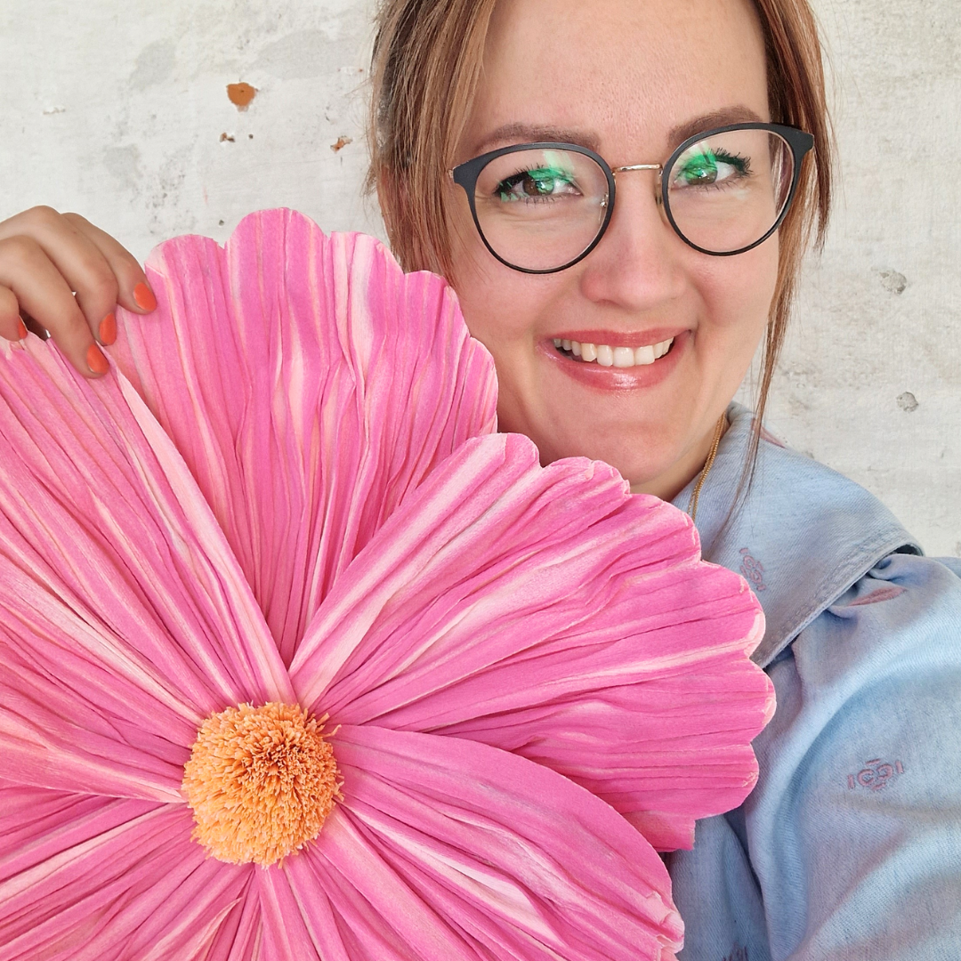 Vægblomst - pink